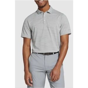 Walter Hagen Mens XL Polo Shirt‎ P11 Striation Pique Golf Crisp White/Grey NEW